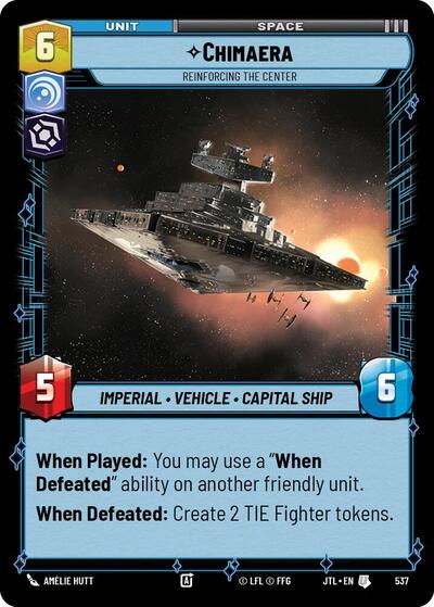 Chimaera, Reinforcing the Center - Foil (Jump to Lightspeed)(JTL-0537/1122)(U)
