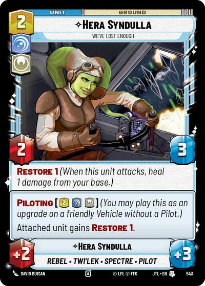 Hera Syndulla, We've Lost Enough - Foil (Jump to Lightspeed)(JTL-0543/1122)(U)