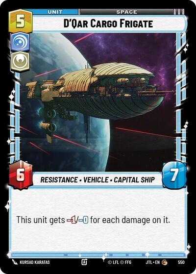 D'Qar Cargo Frigate - Foil (Jump to Lightspeed)(JTL-0550/1122)(C)