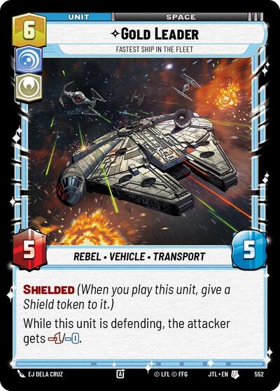 Gold Leader, Fastest Ship in the Fleet - Foil (Jump to Lightspeed)(JTL-0552/1122)(U)