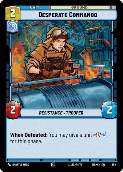 Desperate Commando - Foil (Jump to Lightspeed)(JTL-0558/1122)(C)