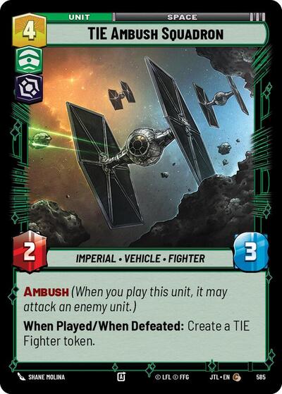 TIE Ambush Squadron - Foil (Jump to Lightspeed)(JTL-0585/1122)(C)