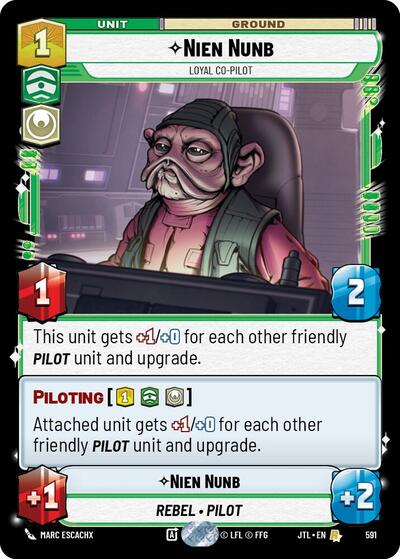 Nien Nunb, Loyal Co-Pilot - Foil (Jump to Lightspeed)(JTL-0591/1122)(R)