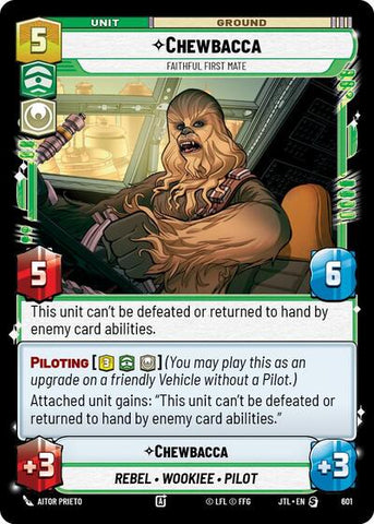 Chewbacca, Faithful First Mate - Foil (Jump to Lightspeed)(JTL-0601/1122)(S)