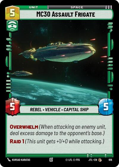 MC30 Assault Frigate - Foil (Jump to Lightspeed)(JTL-0616/1122)(C)