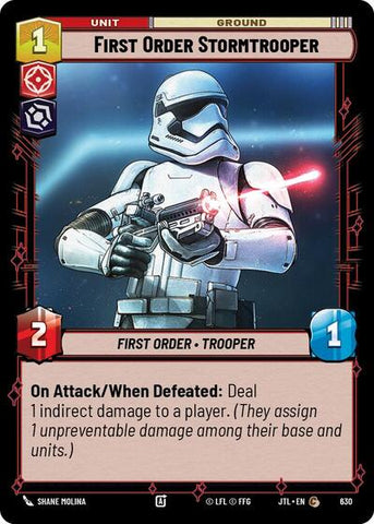 First Order Stormtrooper - Foil (Jump to Lightspeed)(JTL-0630/1122)(C)