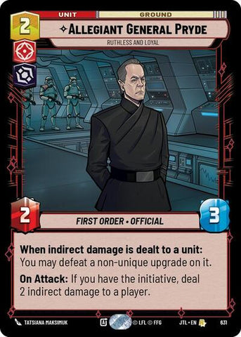 Allegiant General Pryde, Ruthless and Loyal - Foil (Jump to Lightspeed)(JTL-0631/1122)(R)