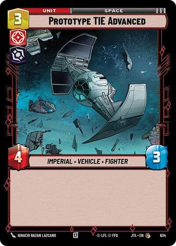 Prototype TIE Advanced - Foil (Jump to Lightspeed)(JTL-0634/1122)(C)
