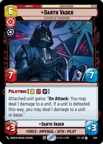 Darth Vader, Scourge of Squadrons - Foil (Jump to Lightspeed)(JTL-0640/1122)(L)