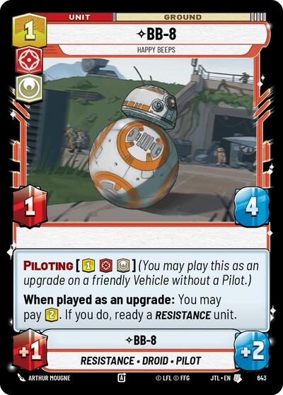 BB-8, Happy Beeps - Foil (Jump to Lightspeed)(JTL-0643/1122)(U)