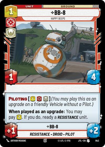 BB-8, Happy Beeps - Foil (Jump to Lightspeed)(JTL-0643/1122)(U)