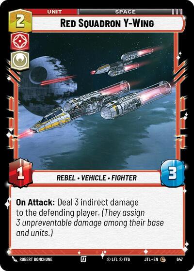 Red Squadron Y-Wing - Foil (Jump to Lightspeed)(JTL-0647/1122)(C)