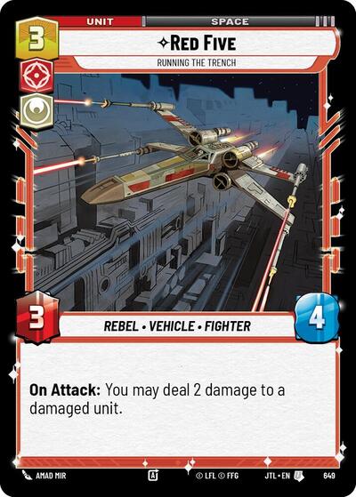 Red Five, Running the Trench - Foil (Jump to Lightspeed)(JTL-0649/1122)(U)