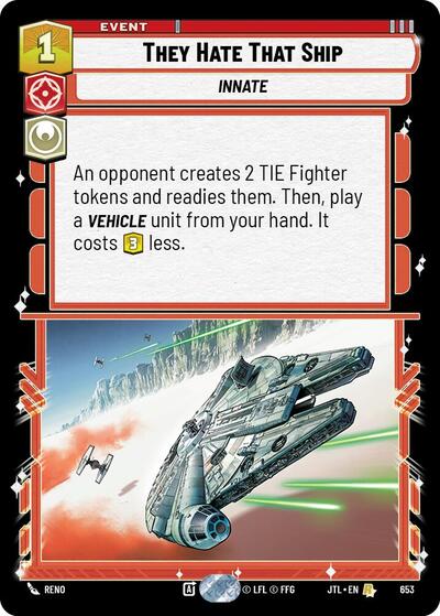 They Hate That Ship - Foil (Jump to Lightspeed)(JTL-0653/1122)(R)