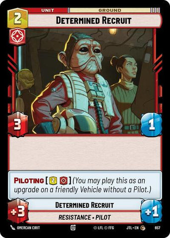 Determined Recruit - Foil (Jump to Lightspeed)(JTL-0657/1122)(C)