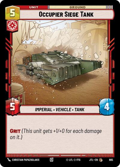 Occupier Siege Tank - Foil (Jump to Lightspeed)(JTL-0665/1122)(C)