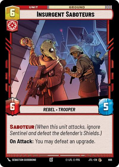 Insurgent Saboteurs - Foil (Jump to Lightspeed)(JTL-0666/1122)(C)
