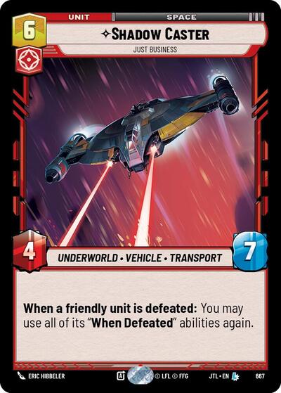Shadow Caster, Just Business - Foil (Jump to Lightspeed)(JTL-0667/1122)(L)
