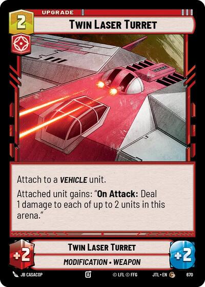 Twin Laser Turret - Foil (Jump to Lightspeed)(JTL-0670/1122)(C)