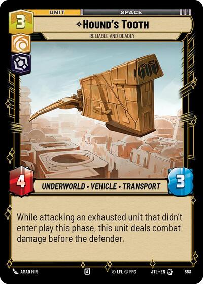 Hound's Tooth, Reliable and Deadly - Foil (Jump to Lightspeed)(JTL-0683/1122)(S)