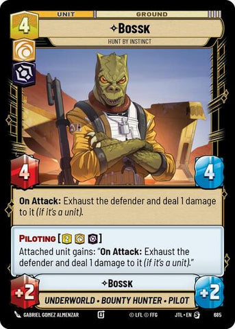 Bossk, Hunt By Instinct - Foil (Jump to Lightspeed)(JTL-0685/1122)(S)