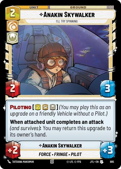 Anakin Skywalker, I'll Try Spinning - Foil (Jump to Lightspeed)(JTL-0695/1122)(U)