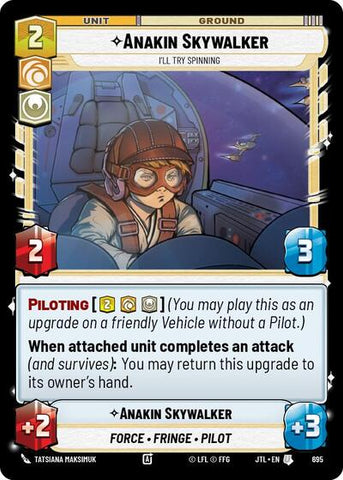 Anakin Skywalker, I'll Try Spinning - Foil (Jump to Lightspeed)(JTL-0695/1122)(U)