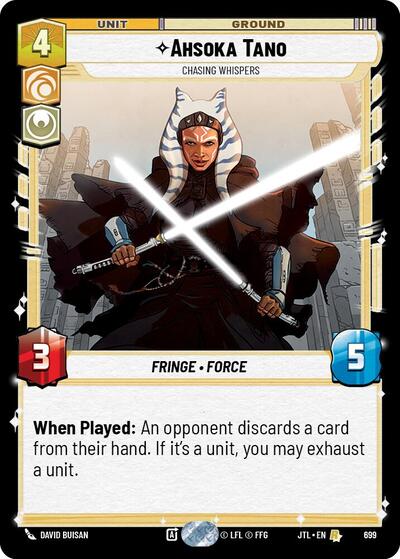 Ahsoka Tano, Chasing Whispers - Foil (Jump to Lightspeed)(JTL-0699/1122)(R)
