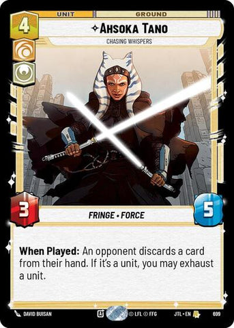 Ahsoka Tano, Chasing Whispers - Foil (Jump to Lightspeed)(JTL-0699/1122)(R)
