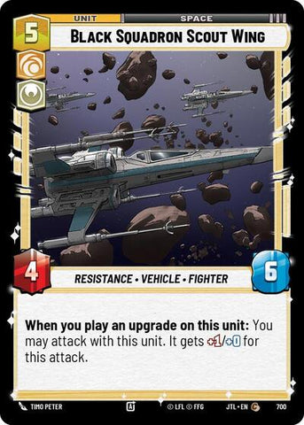 Black Squadron Scout Wing - Foil (Jump to Lightspeed)(JTL-0700/1122)(C)