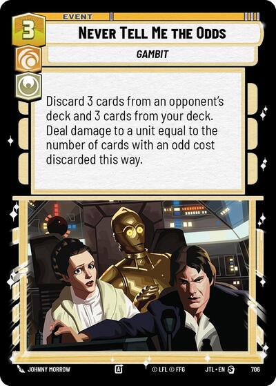 Never Tell Me the Odds - Foil (Jump to Lightspeed)(JTL-0706/1122)(S)