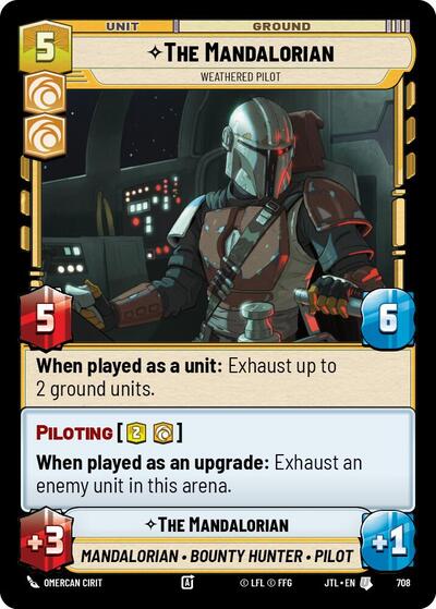 The Mandalorian, Weathered Pilot - Foil (Jump to Lightspeed)(JTL-0708/1122)(U)