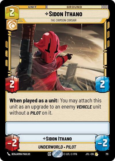 Sidon Ithano, The Crimson Corsair - Foil (Jump to Lightspeed)(JTL-0711/1122)(R)