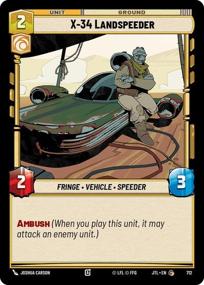 X-34 Landspeeder - Foil (Jump to Lightspeed)(JTL-0712/1122)(C)