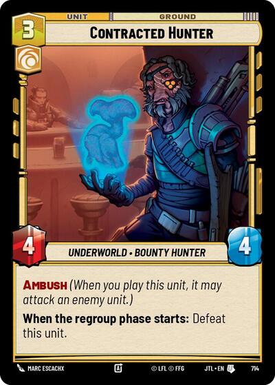 Contracted Hunter - Foil (Jump to Lightspeed)(JTL-0714/1122)(U)