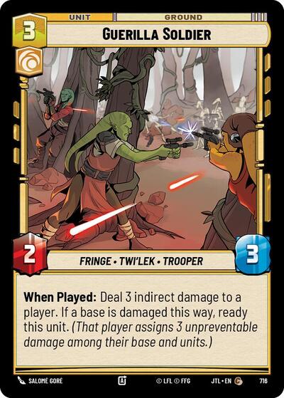 Guerilla Soldier - Foil (Jump to Lightspeed)(JTL-0716/1122)(C)