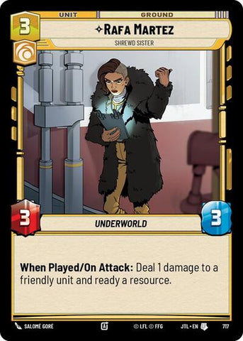 Rafa Martez, Shrewd Sister - Foil (Jump to Lightspeed)(JTL-0717/1122)(U)