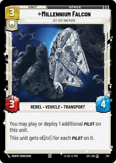 Millennium Falcon, Get Out And Push - Foil (Jump to Lightspeed)(JTL-0747/1122)(S)