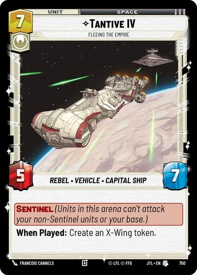 Tantive IV, Fleeing the Empire - Foil (Jump to Lightspeed)(JTL-0750/1122)(U)