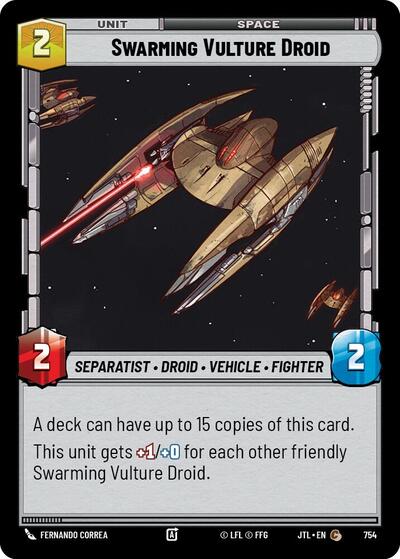Swarming Vulture Droid - Foil (Jump to Lightspeed)(JTL-0754/1122)(C)