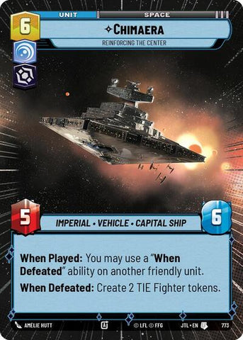 Chimaera, Reinforcing the Center - Hyperspace - Foil (Jump to Lightspeed)(JTL-0773/1122)(U)
