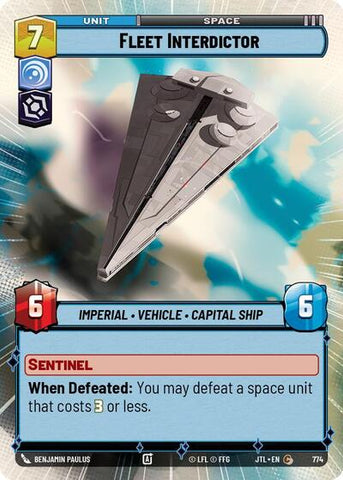 Fleet Interdictor - Hyperspace - Foil (Jump to Lightspeed)(JTL-0774/1122)(C)