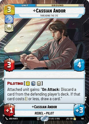 Cassian Andor, Threading the Eye - Hyperspace - Foil (Jump to Lightspeed)(JTL-0782/1122)(R)
