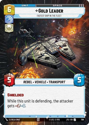 Gold Leader, Fastest Ship in the Fleet - Hyperspace - Foil (Jump to Lightspeed)(JTL-0788/1122)(U)