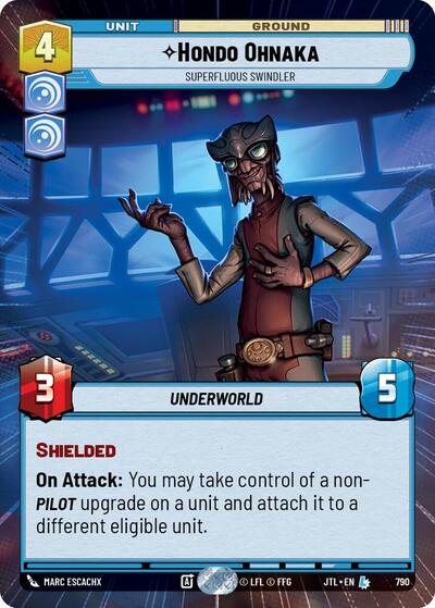 Hondo Ohnaka, Superfluous Swindler - Hyperspace - Foil (Jump to Lightspeed)(JTL-0790/1122)(L)