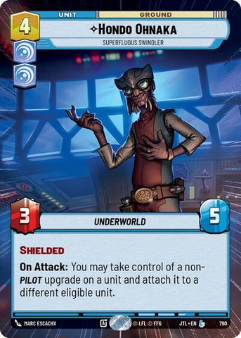 Hondo Ohnaka, Superfluous Swindler - Hyperspace - Foil (Jump to Lightspeed)(JTL-0790/1122)(L)
