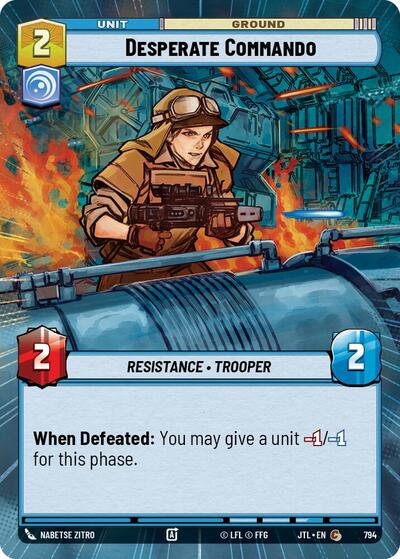 Desperate Commando - Hyperspace - Foil (Jump to Lightspeed)(JTL-0794/1122)(C)