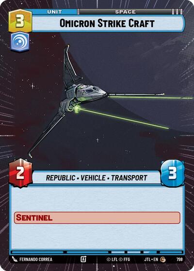 Omicron Strike Craft - Hyperspace - Foil (Jump to Lightspeed)(JTL-0798/1122)(C)