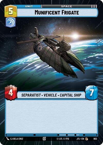Munificent Frigate - Hyperspace - Foil (Jump to Lightspeed)(JTL-0803/1122)(C)