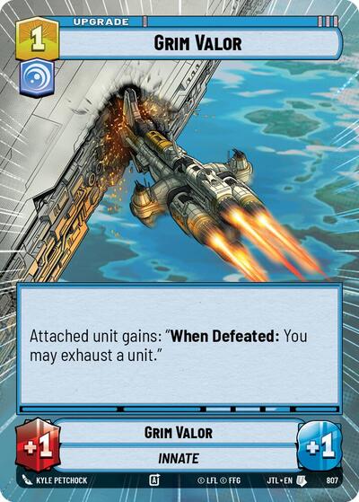 Grim Valor - Hyperspace - Foil (Jump to Lightspeed)(JTL-0807/1122)(U)